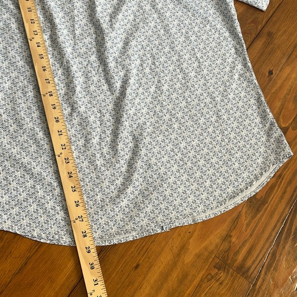 Rugby Ralph Lauren Polo Short Sleeve Button Down Shirt Blue Geometric Size XL - Picture 10 of 10